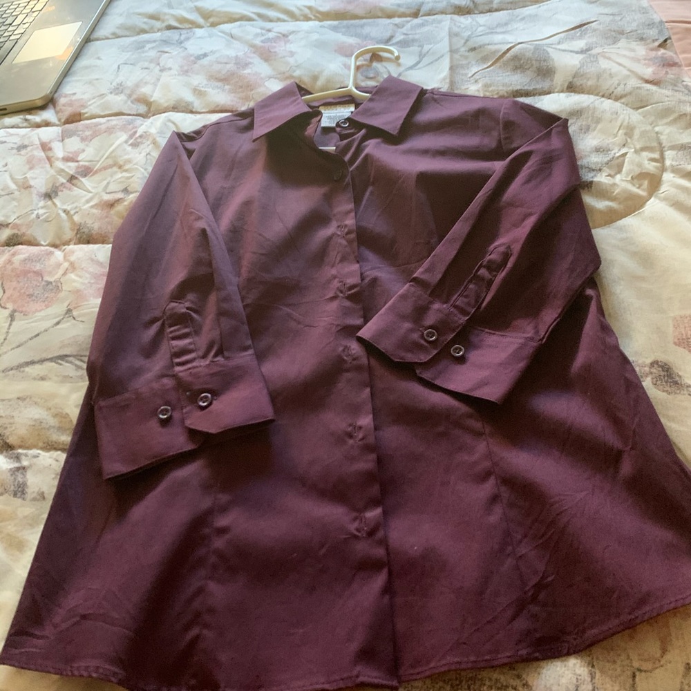 Dark purple blouse